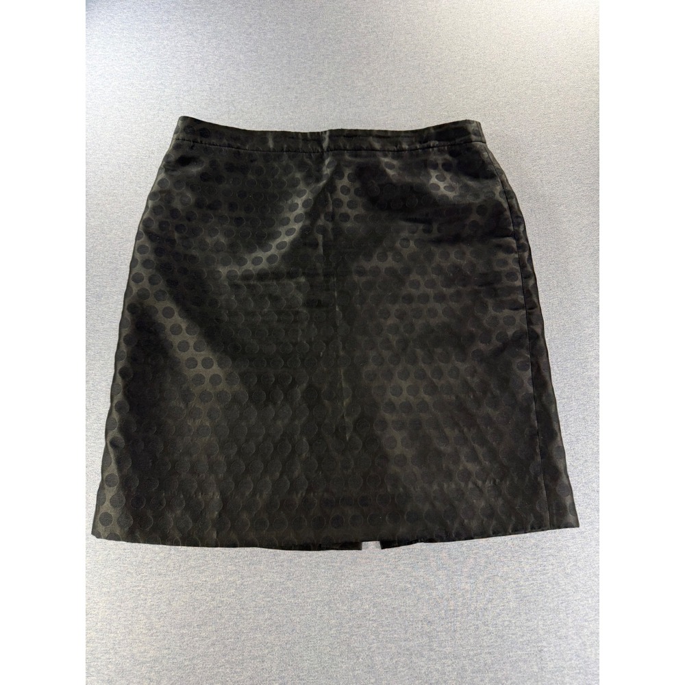J.Crew Black Polka Dot Jacquard Pencil Skirt Style 02555 Womens 12